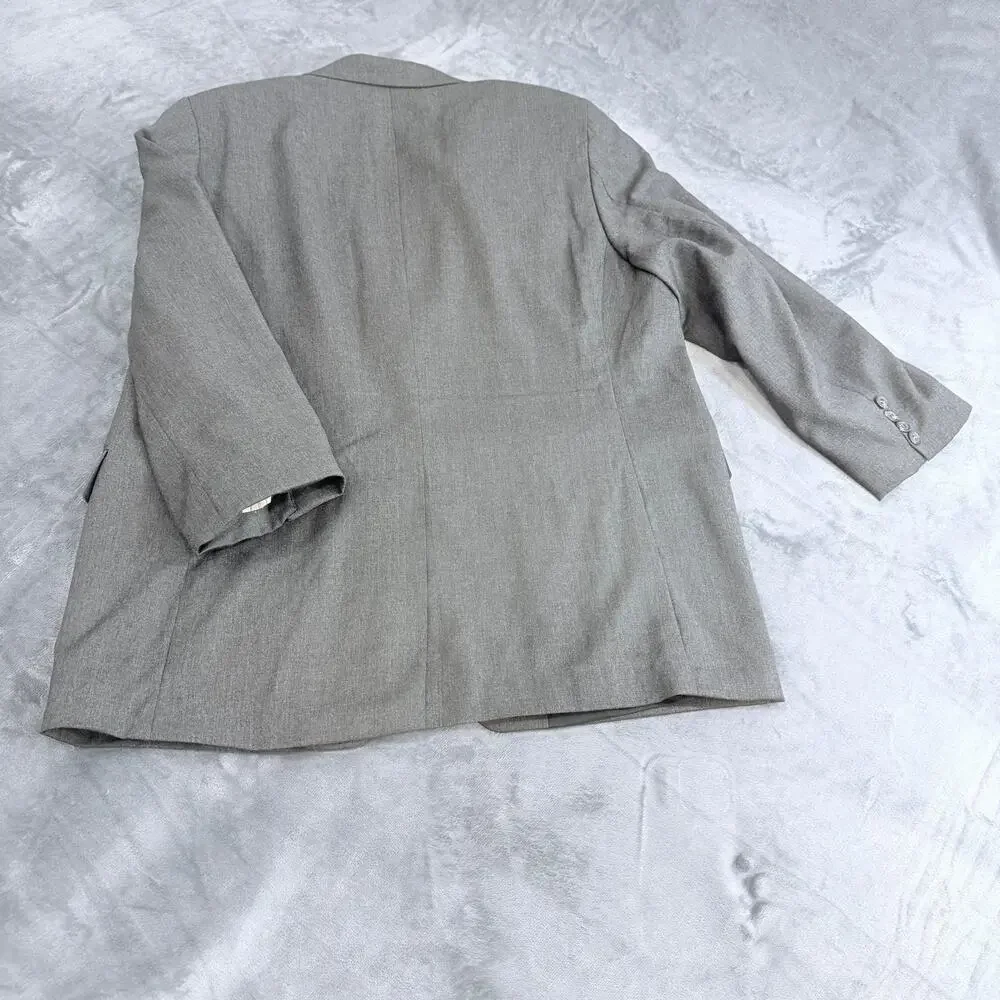 Lauren Ralph Lauren Men's Blazer Jacket Gray Pure New Wool 46S Made in Canada